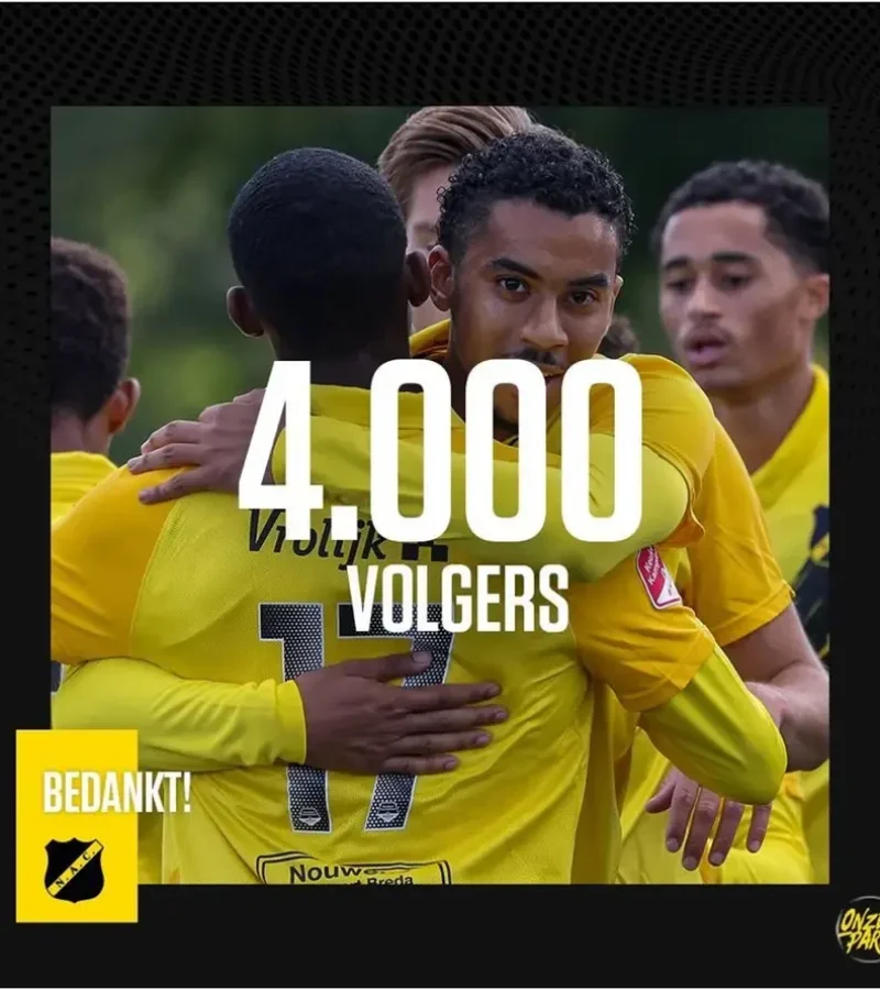 Nac behaalt op Instagram de 4000 volgers met dank aan GKR.